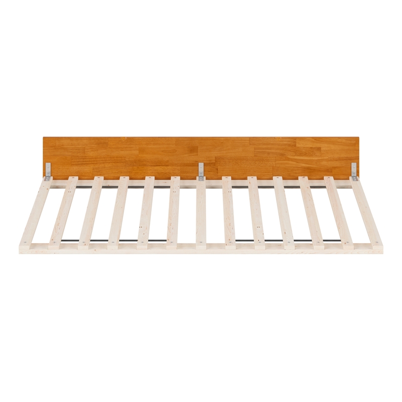 AFI Twin Size Urban Solid Hardwood Trundle Bed in Light Toffee