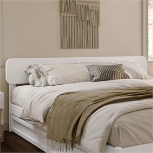 Florence King Solid Wood Headboard in White