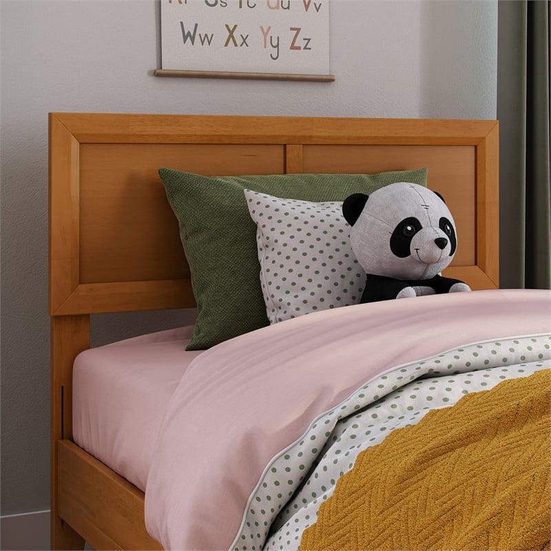 AFI Sophia Twin Sized Solid Hardwood Headboard in Light Toffee