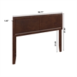 AFI Sophia Full Sized Solid Hardwood Headboard in Walnut Brown