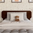 AFI Florence Twin Sized Solid Hardwood Headboard in Walnut Brown