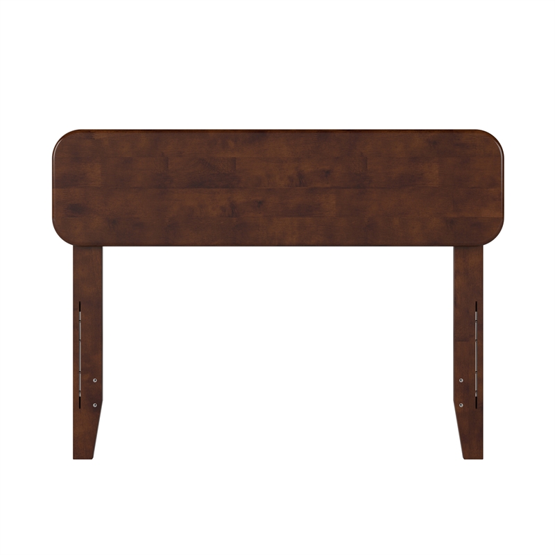 AFI Florence Twin Sized Solid Hardwood Headboard in Walnut Brown