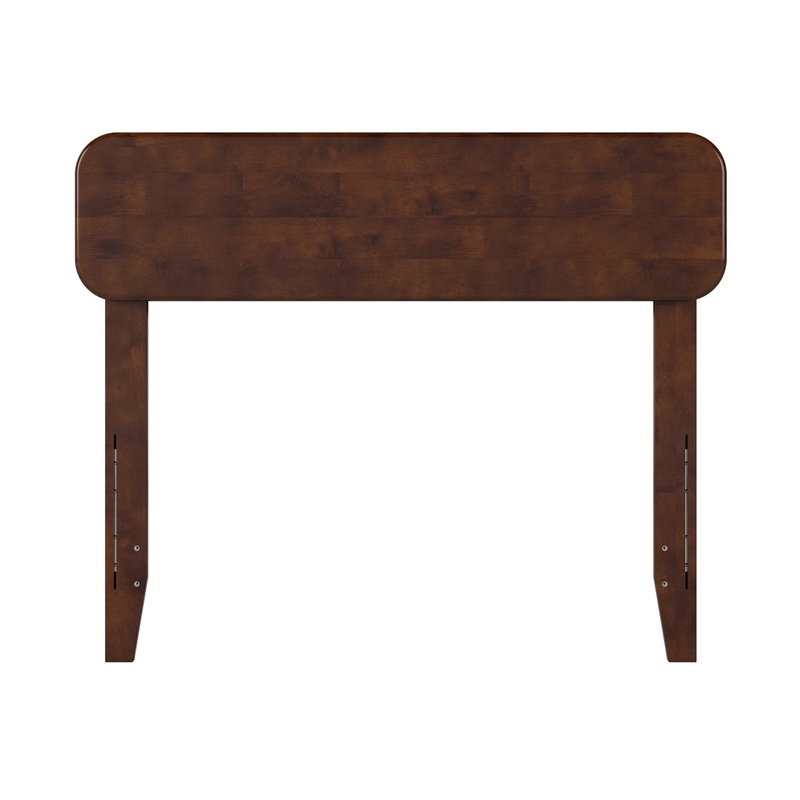 AFI Florence Twin Sized Solid Hardwood Headboard in Walnut Brown