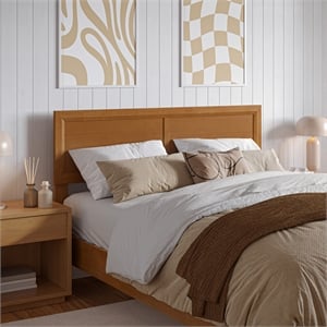 AFI Sophia Full Sized Solid Hardwood Headboard in Light Toffee