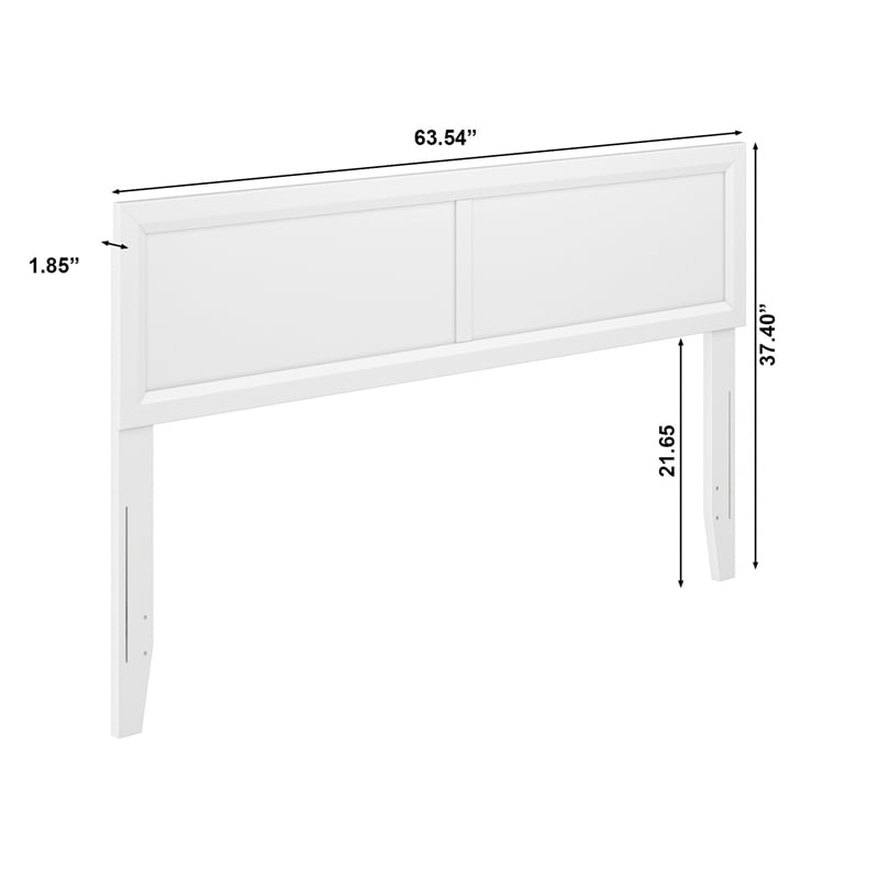 Sophia Queen Solid Wood Headboard in White
