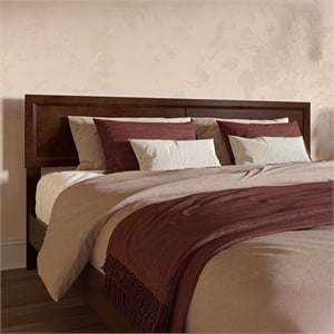 AFI Sophia King Size Solid Hardwood Headboard in Walnut Brown