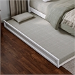 AFI Twin XL Size Solid Wood Mid-Century Modern Trundle in White