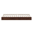AFI Twin XL Size Solid Wood Mid-Century Modern Trundle in Walnut Brown