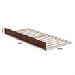AFI Twin XL Size Solid Wood Mid-Century Modern Trundle in Walnut Brown