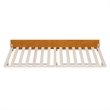 Twin XL Solid Wood Mid-Century Modern Trundle in Light Toffee