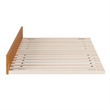 Twin XL Solid Wood Mid-Century Modern Trundle in Light Toffee