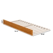 Twin XL Solid Wood Mid-Century Modern Trundle in Light Toffee