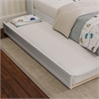 AFI Twin Size Solid Hardwood Mid-Century Modern Trundle in White