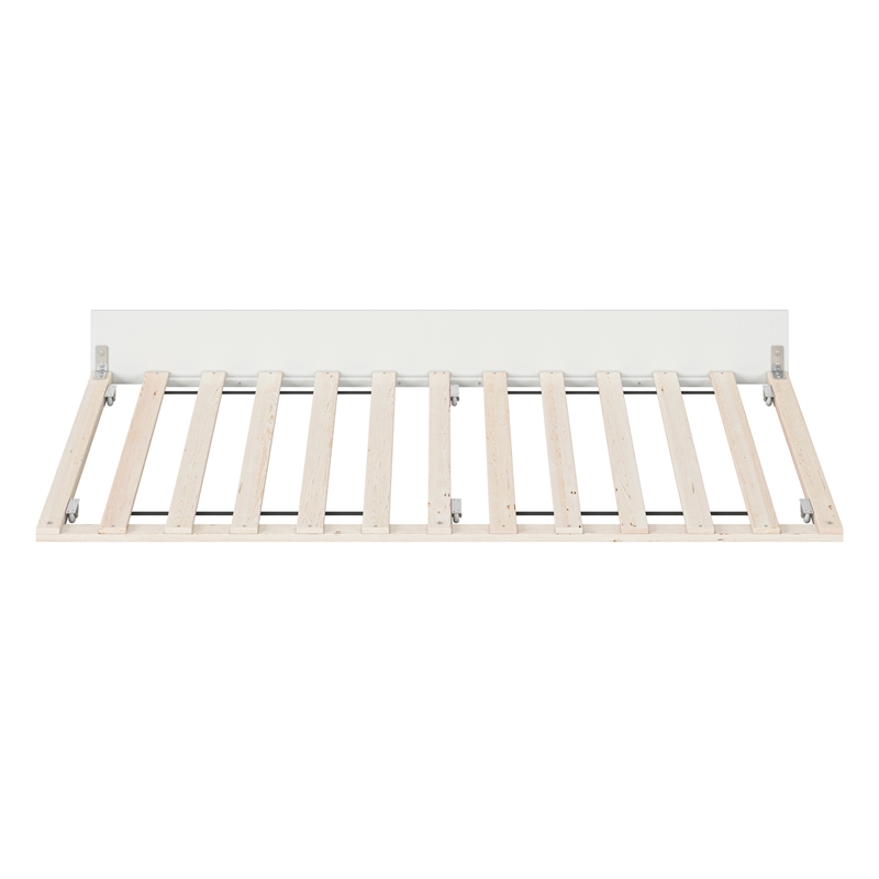 AFI Twin Size Solid Hardwood Mid-Century Modern Trundle in White