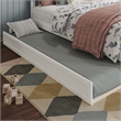 AFI Twin Size Solid Hardwood Mid-Century Modern Trundle in White