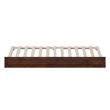 AFI Twin Mid-Century Solid Hardwood Modern Trundle in Walnut Brown