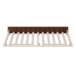 AFI Twin Mid-Century Solid Hardwood Modern Trundle in Walnut Brown