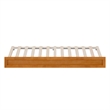 AFI Twin Mid-Century Modern Solid Wood Trundle in Light Toffee