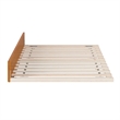 AFI Twin Mid-Century Modern Solid Wood Trundle in Light Toffee