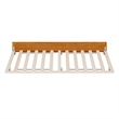 AFI Twin Mid-Century Modern Solid Wood Trundle in Light Toffee