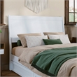 Casanova Full Solid Wood Panel Headboard in White