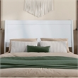 Casanova Full Solid Wood Panel Headboard in White