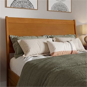 AFI Casanova Full Solid Wood Panel Headboard in Light Toffee