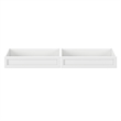 Twin-Full Solid Wood Mid-Century Modern Under Bed Storage Drawers in White