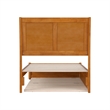 Andorra Twin XL Platform Bed with Panel Footboard & TXL Trundle in Light Toffee