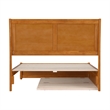 Andorra Full Platform Bed with Panel Footboard & Twin Trundle in Light Toffee
