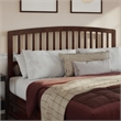 Lucia King Wood Platform Bed with Panel Footboard and Twin XL Trundle in Walnut