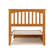 Everett Twin XL Platform Bed with Panel Footboard & TXL Trundle in Light Toffee