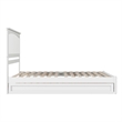 Everett Queen Wood Platform Bed with Panel Footboard & Twin XL Trundle in White