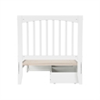 Roslyn Twin XL Platform Bed with Panel Footboard & 2 Storage Drawers in White