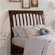 Roslyn Twin XL Wood Platform Bed with Panel Footboard &  Trundle in Walnut