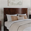 Malta Queen Wood Platform Bed with Panel Footboard and Twin XL Trundle in Walnut