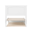 Malta Twin XL Wood Platform Bed with Panel Footboard & Twin XL Trundle in White