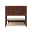 Malta Twin XL Wood Platform Bed with Panel Footboard & Twin XL Trundle in Walnut