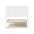 Felicity Twin XL Wood Platform Bed with Panel Footboard & TXL Trundle in White