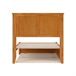 Felicity Twin Platform Bed with Panel Footboard & Twin Trundle in Light Toffee