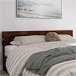 Wesley King Wood Platform Bed with Panel Footboard and Twin XL Trundle in Walnut