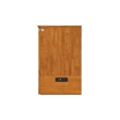 Hamilton Solid Wood Full Murphy Bed Chest w/Mattress and Storage in Light Toffee