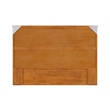 Hamilton Solid Wood Full Murphy Bed Chest w/Mattress and Storage in Light Toffee