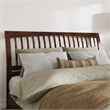 Orleans King Wood Low Profile Platform Bed with Matching Footboard in Walnut