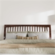 Orleans King Wood Low Profile Platform Bed with Matching Footboard in Walnut