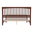 Orleans King Wood Low Profile Platform Bed with Matching Footboard in Walnut