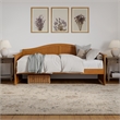 AFI Nantucket Mid-Century Solid Wood Twin Daybed in Light Toffee