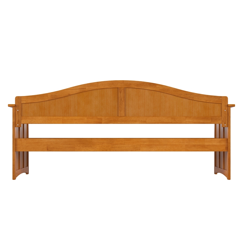 AFI Nantucket Mid-Century Solid Wood Twin Daybed in Light Toffee