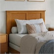 Madison Twin XL Wood Foundation Bed with Matching Footboard in Light Toffee