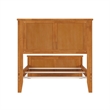 Madison Twin XL Wood Foundation Bed with Matching Footboard in Light Toffee